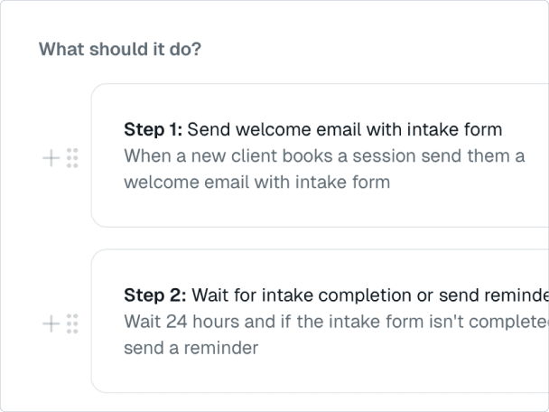 Step authoring interface